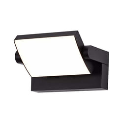 Applique Lampada LED 17W Muro Rettangolare Nero Ruotabile 4000K IP65