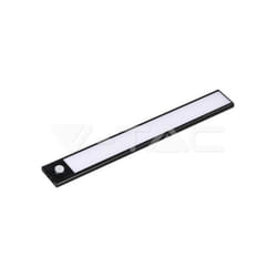 V-tac - 1.5W led lampada per armadio ricaricabile con con sensoree corpo nero 4000K IP20 - Luce naturale
