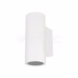 Lampada da parete V-tac biemissione GU10 IP54 VT-11015 - 2970 Apparecchio a binario con elegante finitura biancaStruttura rob ...