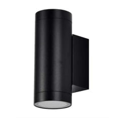 Portafaretto led Doppio da Muro Nero Opaco 2GU10 e GU5.3 IP54 V-tac