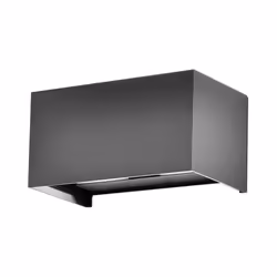 Luce led da parete 24W 4000K da esterno IP65 colore grigio chiaro