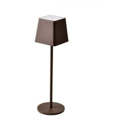 V-tac - Lampada da tavolo led ricaricabile 2w 3000k 5v ip54 corten - vt-7563-c -7693