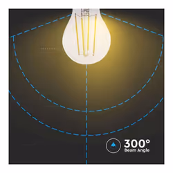 V-TAC Lampadina LED E27 7W A60 Filamento Google Alexa Smart 3in1 Dimmerabile, colore Trasparente - Vista aggiuntiva 3