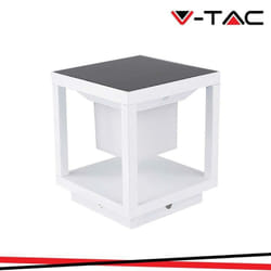 LAMPADA SOLARE LED DA TERRA 2W QUADRATA CON SENSORE DI MOVIMENTO COLORE BIANCO 3000K IP65 - Luce CALDA