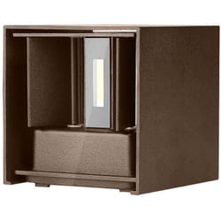 V-tac - VT-759-12 Lampada applique da muro led 11W parete quadrato corten doppio fascio luminoso 3000K - sku 6820