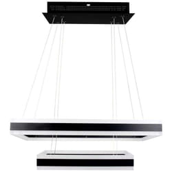 VT-101-2D lampadario led a sospensione a 2 rettangoli sospesi 113W in metallo nero luce 3000k triac dimmerabile - 213987 - V-tac