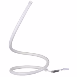 Lampada LED da tavolo moderna con potenza di 17W. Realizzata in alluminio di colore bianco e copertura dei LED in silicone co ...