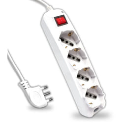 V-TAC Ciabatta Multipresa Elettrica con Interruttore e Cavo da 1,5 Metri - 4 Prese 10/16A Bipasso + Shuko - Spina 16A - Presa Elettrica per Casa,