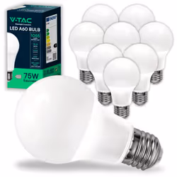 Descrizione V-TAC 10x Lampadine LED A60 con Attacco E27 potenza 10.5W (Equivalenti a 75W) - Lampadine Nuova Generazione - 105 ...