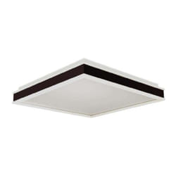 V-tac - Lampadario led Quadrato 48W con Montaggio a Plafone Dimmerabile triac Colore Nero 4000K
