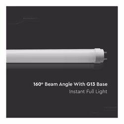 V-TAC Tubo LED T8 G13 9W in Vetro 60cm Non Ruotabile 25pz 6500K, colore Bianco - Vista aggiuntiva 3