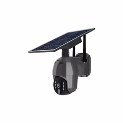 Telecamera speed dome IP PT WiFi V-TAC SMART VT-11024-WIFI sku. 11617 con pannello solare e sensore di movimento con microfon ...