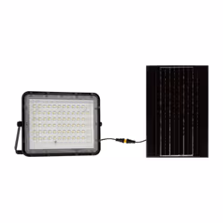 Faro LED con Telecomando e Pannello Solare 15W 1200LM Indicatore Batteria Cavo da 3m Colore Nero 4000K SKU-7826 - Vista aggiuntiva 4