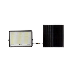 V-TAC Faro LED con Telecomando e Pannello Solare 30W 6400K IP65, colore Nero
