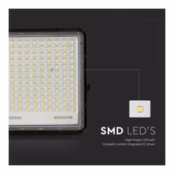 V-TAC Faro LED con Telecomando e Pannello Solare 30W 6400K IP65, colore Nero - Vista aggiuntiva 2