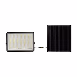 Faro LED con Telecomando e Pannello Solare 30W 2600LM Indicatore Batteria Cavo da 3m Colore Nero 4000K SKU-7830 - Vista aggiuntiva 4