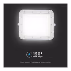 V-TAC Faro LED con Telecomando e Pannello Solare 6W 4000K IP65, colore Bianco - Vista aggiuntiva 3