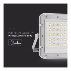 V-TAC Faro LED con Telecomando e Pannello Solare 10W 4000K IP65, colore Bianco - Vista aggiuntiva 2