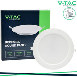 V-tac - 24W led backlit mini pannello rotondo 6500K - Luce fredda