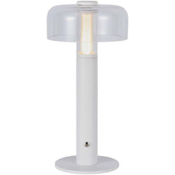V-tac - Lampada led da Tavolo 1W Colore Bianco e Bianco Trasparente Ricaricabile con usb c Touch Dimmerabile 3000K