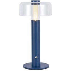 V-tac - Lampada led da Tavolo 1W Colore Blu Morandi sabbia e Bianco Trasparente Ricaricabile con usb c Touch Dimmerabile 3000K
