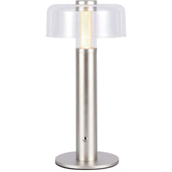 V-tac - Lampada led da Tavolo 1W Colore Champagne e Bianco Trasparente Ricaricabile con usb c Touch Dimmerabile 3000K