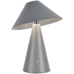 V-tac - Lampada led da Tavolo 3W ricaricabile usb c Touch Dimmerabile 3in1 in metallo grigio - 7949