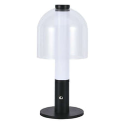 V-tac - Lampada led da Tavolo 2W Colore Nero e Bianco Trasparente Ricaricabile con usb c Touch Dimmerabile 3in1