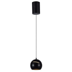 V-tac - Lampadario led a Sospensione 8.5W Coppa Metallo Ø12162cm 3000K Nero