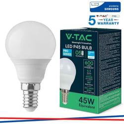 Led lampadina samsung chip 6.5W E14 P45 PLASTICA3000K - Luce calda