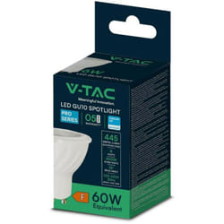 Lampadina led GU10 6W faretto spotlight smd chip samsung luce calda VT-277