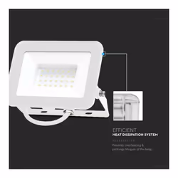 V-TAC Faro LED SMD Chip Samsung 30W Colore Bianco 6500K IP65, colore Bianco - Vista aggiuntiva 3