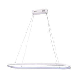 V-TAC Lampadario LED a Sospensione 24W in Metallo Colore Bianco 8020100cm 4000K