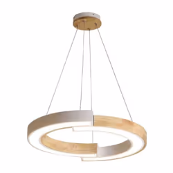 V-TAC Lampadari e Pendenti Lampadario LED a Sospensione con 2 Mezzaluna 32W in Legno Colore Bianco 43*37*112cm 4000K. Acquist ...