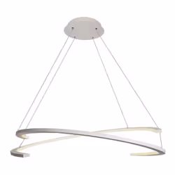 V-TAC Lampadari e Pendenti Lampadario LED a Sospensione con 2 Mezzaluna 48W Colore Bianco 80*120cm 4000K Triac Dimmerabile 30 ...