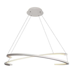 V-tac - Lampadario led a Sospensione con 2 Mezzaluna 48W Colore Bianco 80120cm 4000K Triac Dimmerabile 3000K