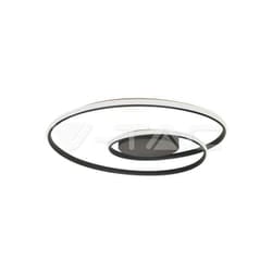 V-tac - 48W led plafoniera di design 60050MM triac dimmerabile 4000K nera - Luce naturale