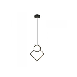 V-tac - Lampadario led a Sospensione 12W Design Moderno 2801800mm Regolabile Nero 4000K