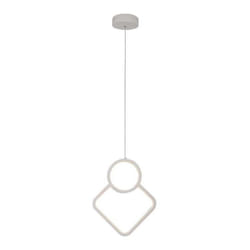 V-tac - Lampadario led a Sospensione 12W Design Moderno 2801800mm Regolabile Bianco 3000K