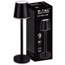 Lampada da tavolo ricaricabile LED V-TAC VT-7703 tecnologia led SMD potenza 3W, fascio luminoso di 180 e flusso luminoso di 7 ...
