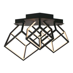 Lampadario led a 3 Cubi 46W con Montaggio a Plafone Colore Nero 3000K - V-tac