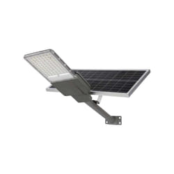 V-TAC Armatura Stradale Chip Bridgelux 20W, Pannello Solare 40W, Telecomando, LFP, Installazione 2in1, Cavo 1.5m, 6500K IP65, colore Grigio