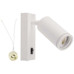 V-tac - lampada a muro parete applique fitting per faretto GU10 montaggio esterno bianco