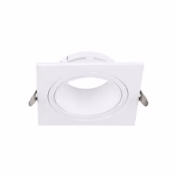 V-TAC Portafaretto incasso in policarbonato e metallo quadrato colore BIANCO per lampadine faretto SPOT 1*GU10 - GU5.3, compl ...