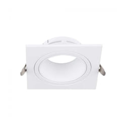V-tac - VT-438 Portafaretto led da Incasso quadrato GU10 in Policarbonato e metallo Colore Bianco - sku 10297