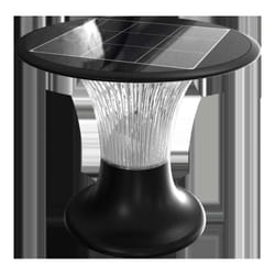 V-TAC Lampada LED Solare 15W da Terra Batteria LiFePO4 3.2V Colore Nero CCT: 6000K+4000K IP65, colore Nero