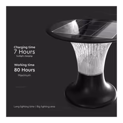 V-TAC Lampada LED Solare 15W da Terra Batteria LiFePO4 3.2V Colore Nero CCT: 6000K+4000K IP65, colore Nero - Vista aggiuntiva 2