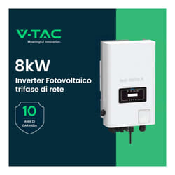 V-TAC Inverter Trifase di Rete 30kW WiFi e Accessori inclusi Garanzia 10 Anni IP65