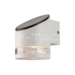 V-tac - Lampada led da Giardino Cilindrica con Pannello solare e Sensore 1W Corpo Bianco 12190112.5mm 3000K IP44