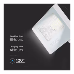 V-TAC Faro LED con Telecomando e Pannello Solare 40W Batteria LFP Colore Bianco 4000K IP65, colore Bianco - Vista aggiuntiva 3